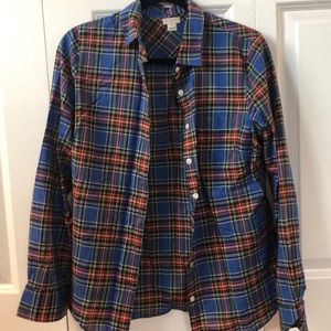 J Crew Plaid Button Down